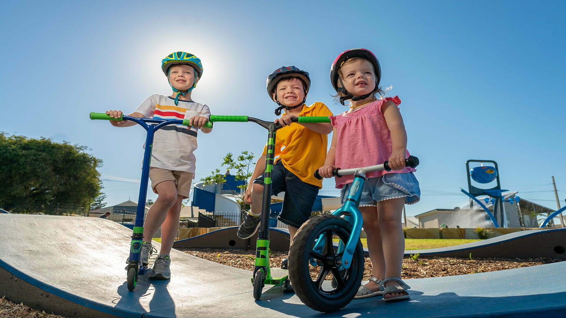 Parkitect Modular Pumptrack healthy Australian kids feature